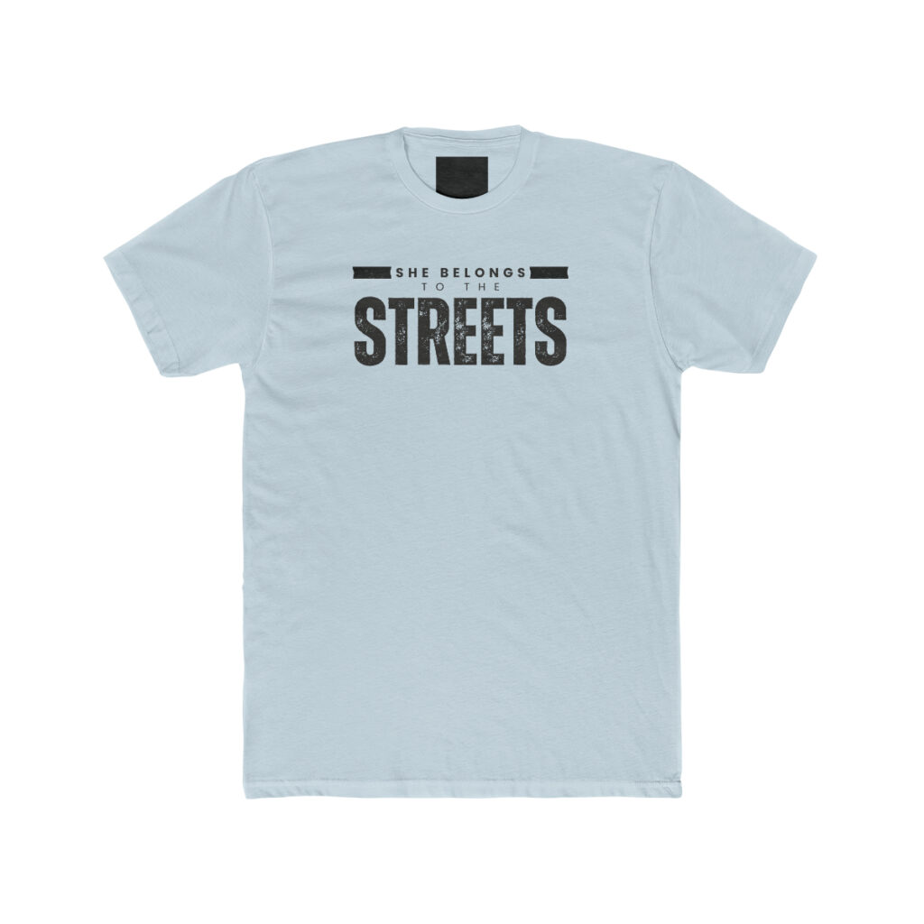 She Belongs To The Streets - Premium Fitted Tee Inspired by Red Pill Podcasts - Image 11