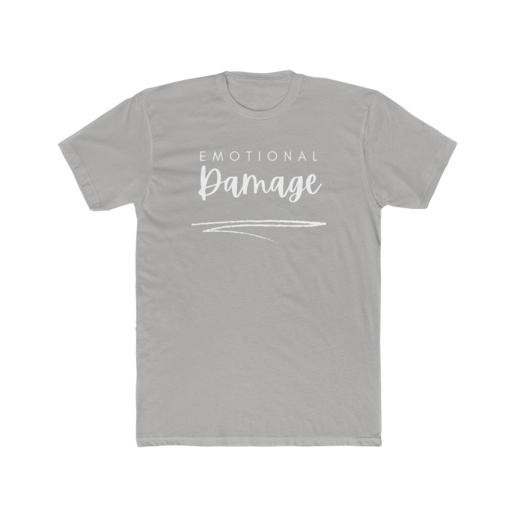 Emotional Damage - Men's Cotton Crew Tee Shirt - Image 3