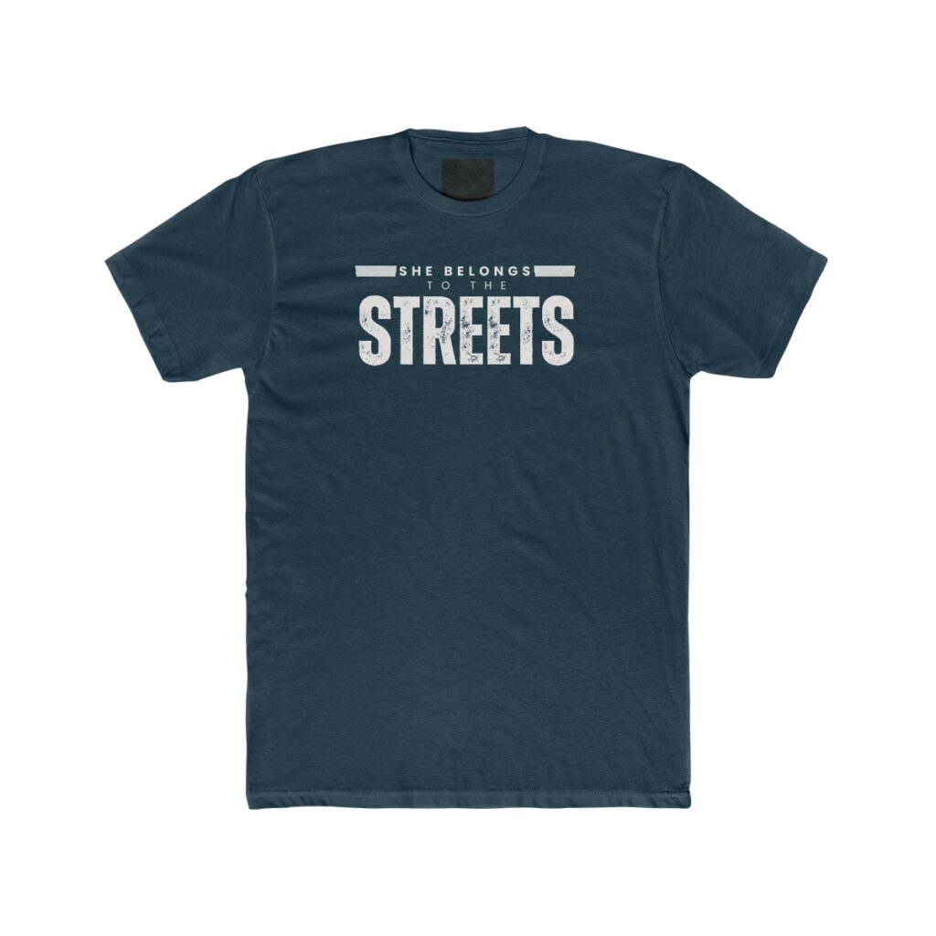 She Belongs To The Streets - Premium Fitted Tee Inspired by Red Pill Podcasts - Image 13