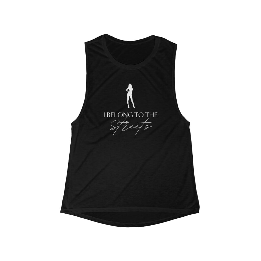 I Belong To The Streets - Women's Flowy Scoop Muscle Tank - Image 2